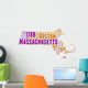 Massachusetts USA state map Wall Decal