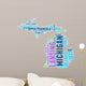 Michigan USA State Map Wall Decal