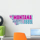 Montana USA State Map Tag Cloud Wall Decal