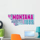 Montana USA State Map Tag Cloud Wall Decal