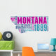 Montana USA State Map Tag Cloud Wall Decal
