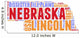Nebraska USA state map tag cloud Wall Decal