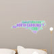 North Carolina USA State Map Tag Cloud Wall Decal