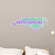 North Carolina USA State Map Tag Cloud Wall Decal