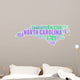 North Carolina USA State Map Tag Cloud Wall Decal