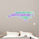 North Carolina USA State Map Tag Cloud Wall Decal