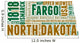 North Dakota USA State Map Tag Cloud Wall Decal