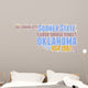 Oklahoma USA State Map Tag Cloud Wall Decal