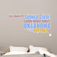 Oklahoma USA State Map Tag Cloud Wall Decal