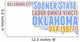 Oklahoma USA State Map Tag Cloud Wall Decal