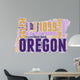 Oregon USA State Map Tag Cloud Wall Decal