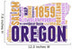 Oregon USA State Map Tag Cloud Wall Decal
