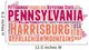 Pennsylvania USA State Map Tag Cloud Wall Decal