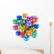 Cloud of mobile application icons 