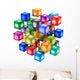 Cloud of mobile application icons 