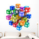 Cloud of mobile application icons 