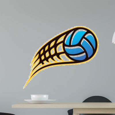 Speeding Ball Flying through shown on a wall