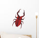 Stylized Staghorn Beetle Wall Decal