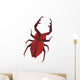 Stylized Staghorn Beetle Wall Decal