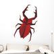 Stylized Staghorn Beetle Wall Decal