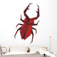 Stylized Staghorn Beetle Wall Decal