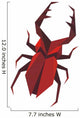 Stylized Staghorn Beetle Wall Decal