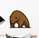Big brown bear mascot Wall Decal