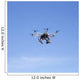 Octacopter Drone Flying Wall Decal