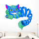 Disappearing Cheshire Cat Wall Decal