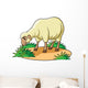Sheep Cartoon Wall Decal