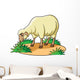 Sheep Cartoon Wall Decal