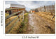 Dirty road in Carpathian village 