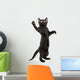 Black Kitten Standing Wall Decal