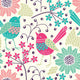 Seamless Floral Pattern Wall Decal Design 5