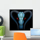 Goat skull. Hi-tech style Wall Decal