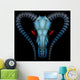Goat skull. Hi-tech style Wall Decal