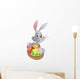 Eggs basket white Easter bunny Wall Decal