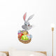 Eggs basket white Easter bunny Wall Decal