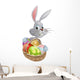 Eggs basket white Easter bunny Wall Decal