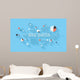 Big data analysis illustration Wall Mural