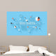 Big data analysis illustration Wall Mural