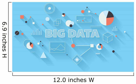 Big data analysis illustration Wall Mural