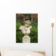Bust of Female Classical Figure in Garden Wall Mural