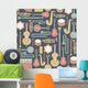 Seamless Pattern with Music Wall Decal