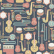 Seamless Pattern with Music Wall Decal