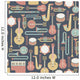 Seamless Pattern with Music Wall Decal