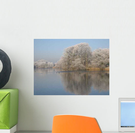Winter Pond Wall Decal