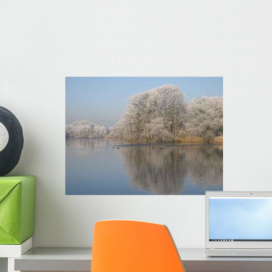 Winter Pond Wall Decal