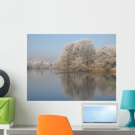 Winter Pond Wall Decal