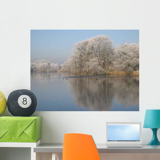 Winter Pond Wall Decal